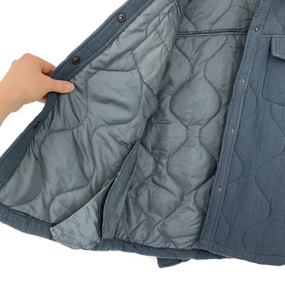 UNIONBAY Tyra Quilted Shirt Jacket Dusty Blue XL - Picture 4 of 11